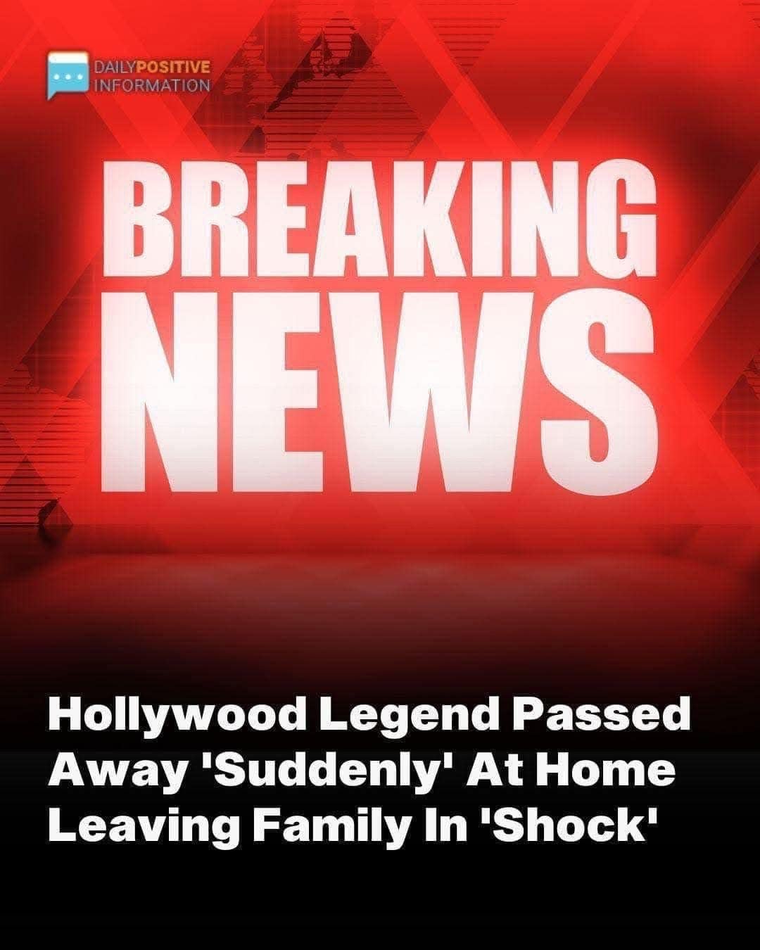 He ‘suddenly passed at home.’ .