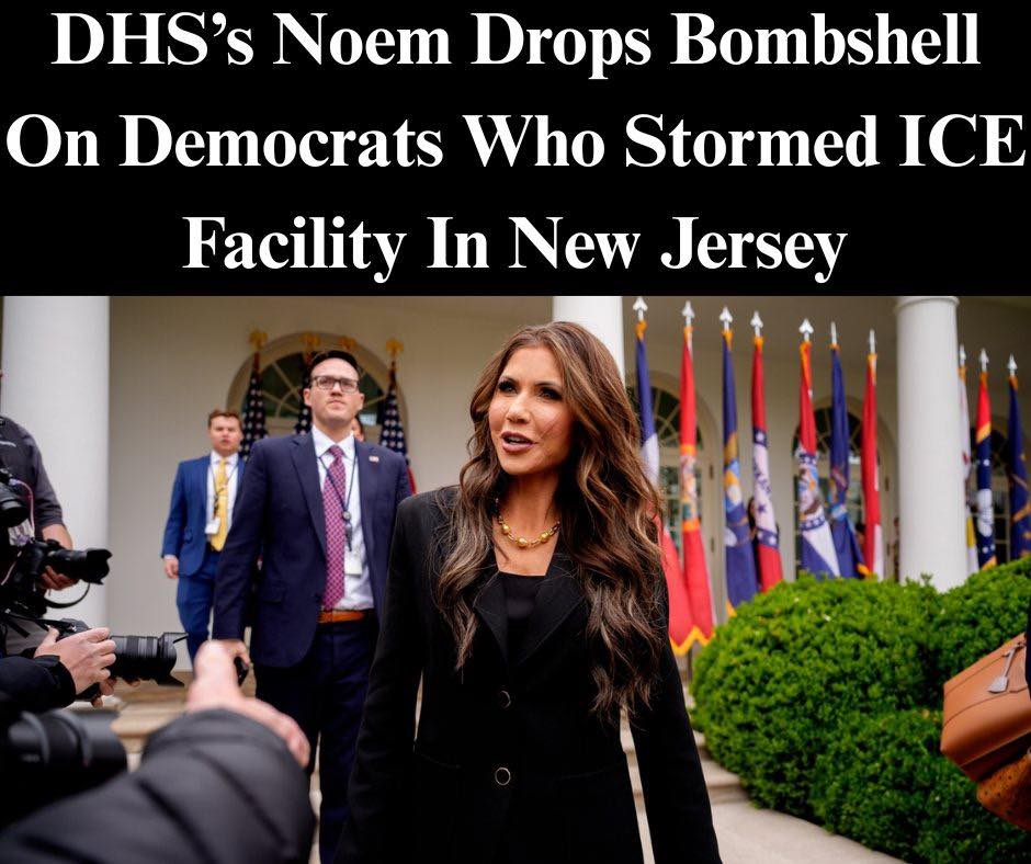 Governor Noem Issues Strong Rebuke to Democrats Over Breach of New Jersey ICE Facility