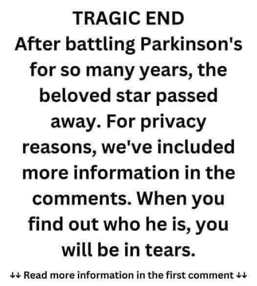 what a huge loss. we had to say goodbye to a legendary actor