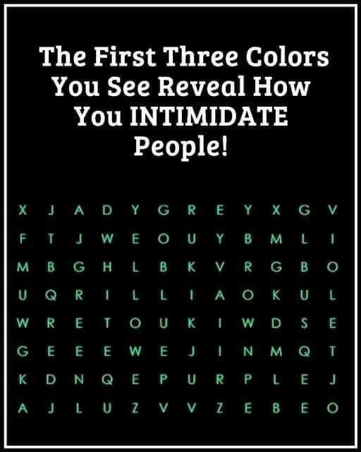 Color test: First color you see can say a lot about you
