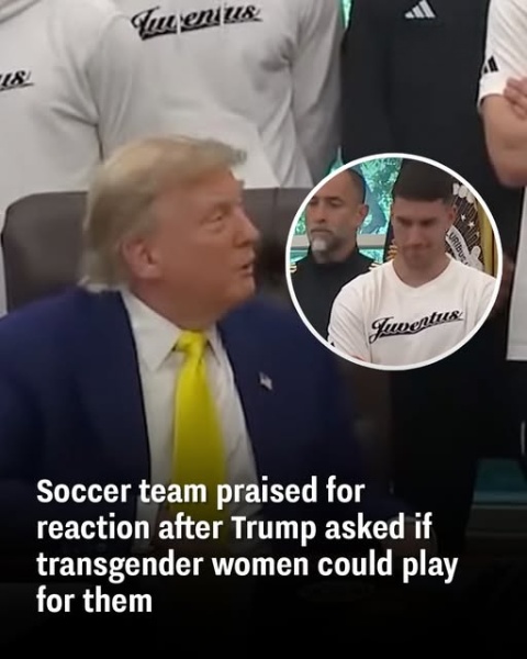 Trump posed a question about transgender women athletes — the soccer team’s response was widely praised