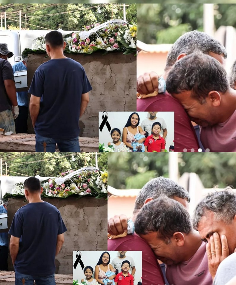 Father needed support during the wake and burial of his wife and children