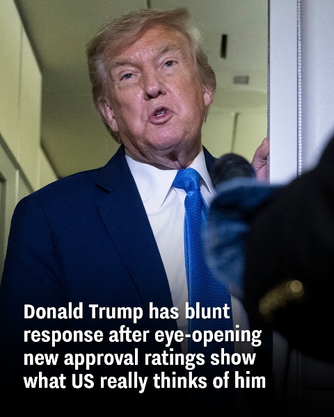 After revealing new approval ratings, Donald Trump doesn’t hold back in his reaction