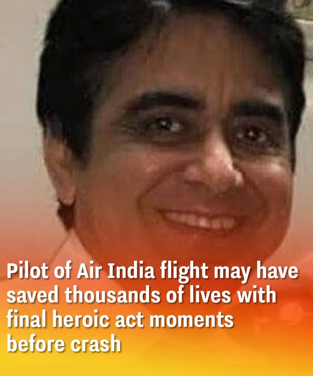 Pilot of Air India flight may have saved thousands of lives with final heroic act moments before c.ra.sh