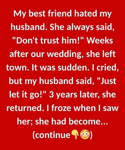 MY BEST FRIEND HATED MY HUSBAND—NOW I KNOW WHY
