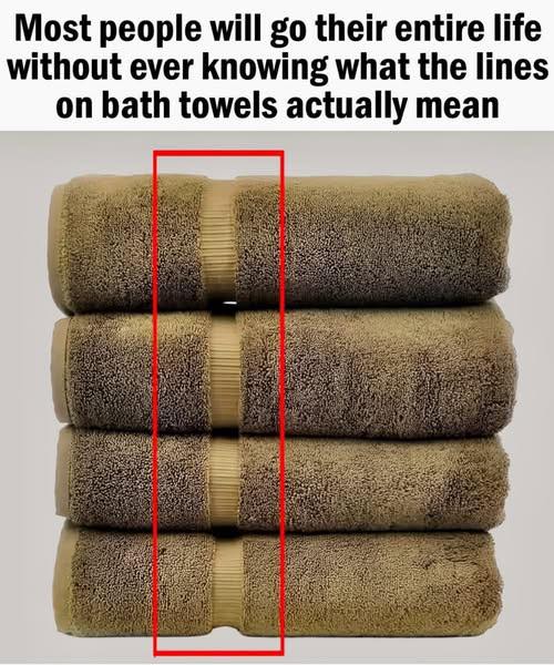 The real purpose of those mysterious lines on towels