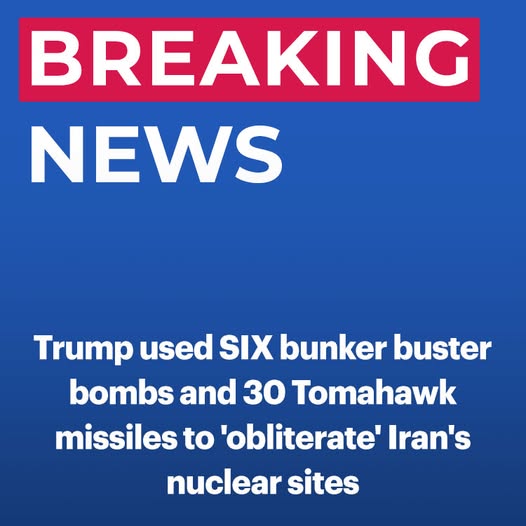 Trump used 12 bunker buster bombs