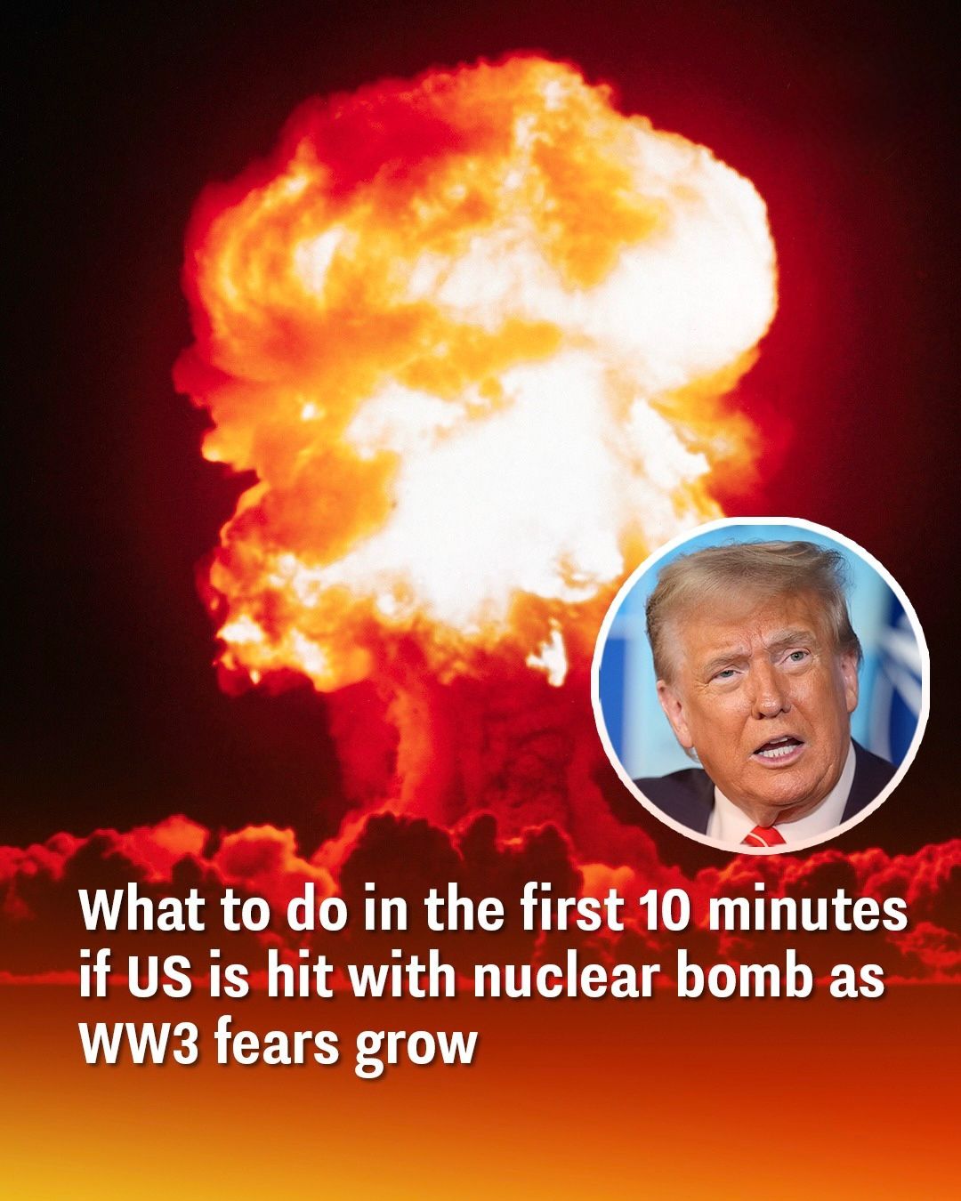 Steps to follow in the first 10 minutes if US endures nuclear blast as WW3 tensions rise