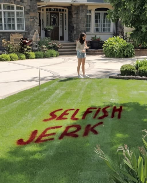 My Neighbor Painted an Insult on My Lawn, So I Taught Him a Lesson He Won’t Forgett
