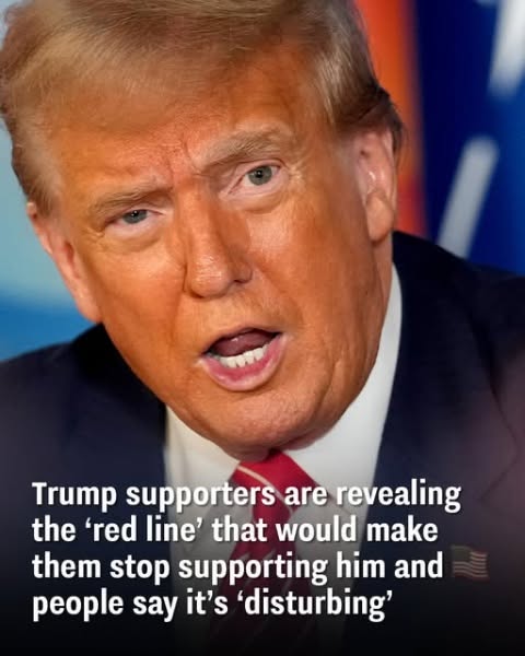 Trump supporters are sharing the ‘red line’ that would end their support, and many find it disturbing