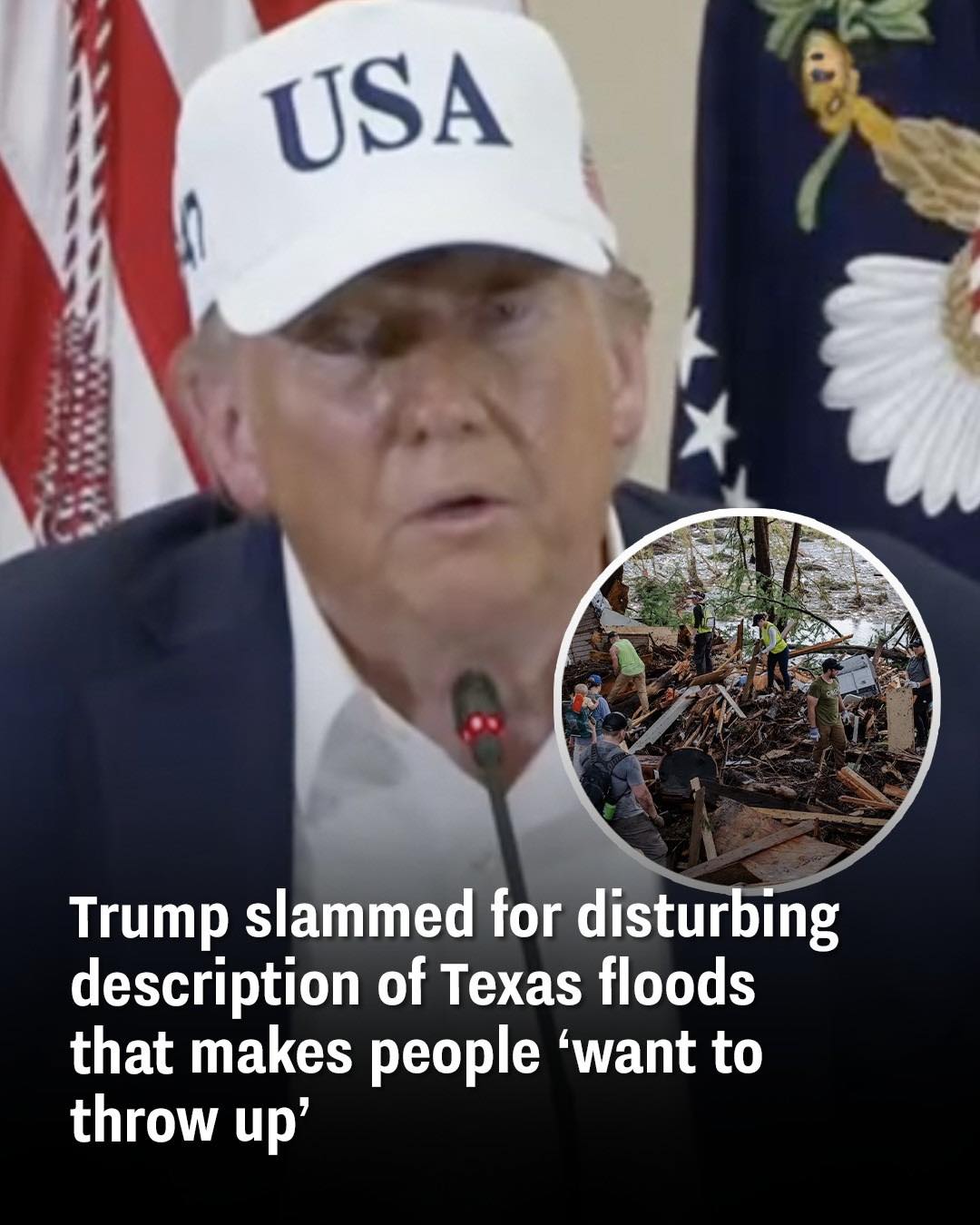 Trump faces backlash over controversial comments about Texas flood disaster
