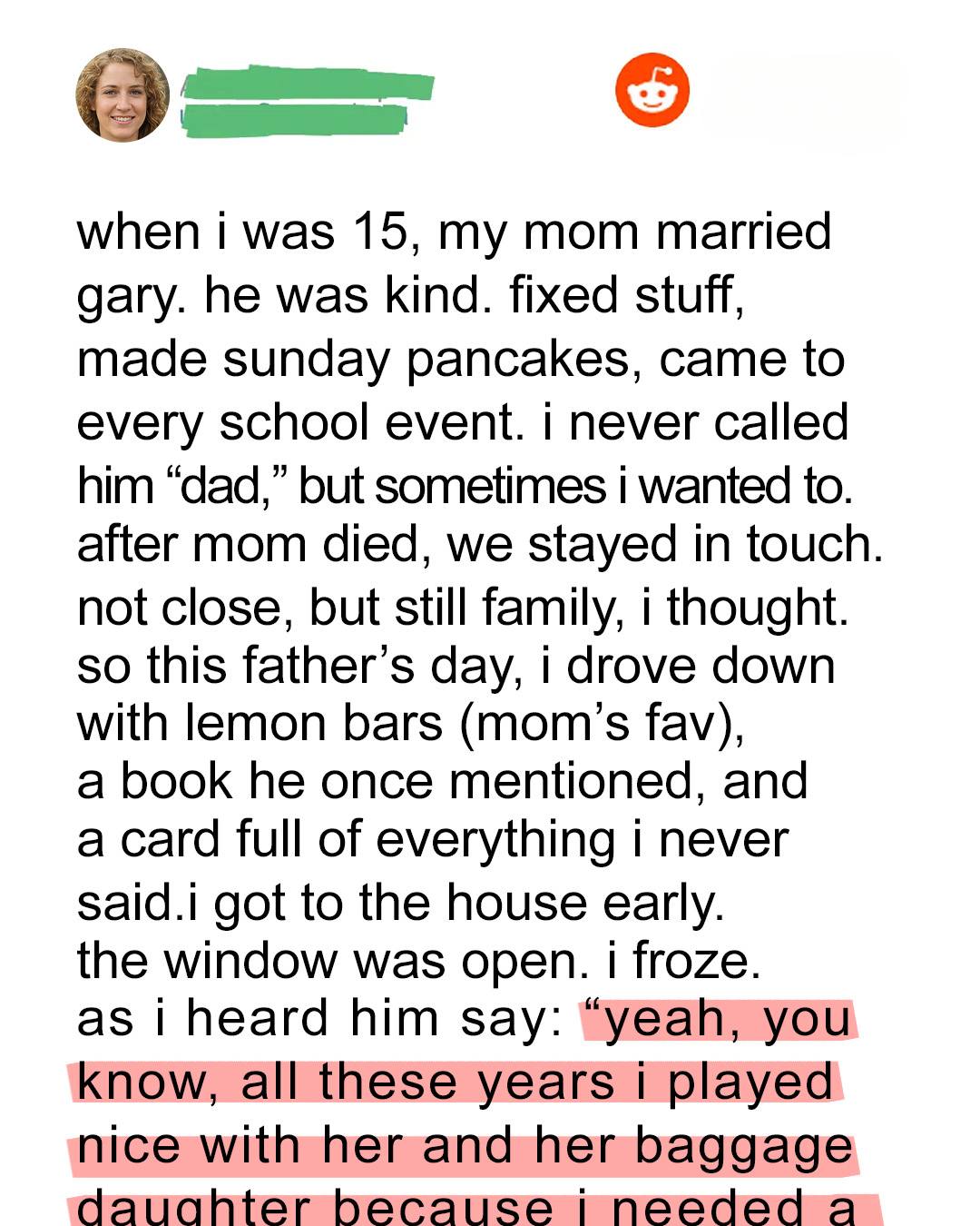 Stepfather’s unexpected response turns Father’s Day gesture into heartbreak