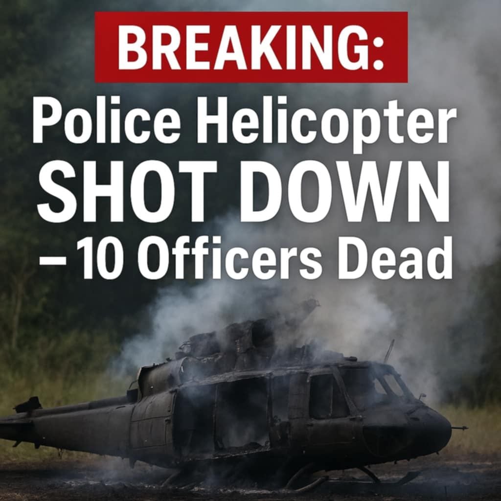 BREAKING NEWS: Police Helicopter SHOT DOWN