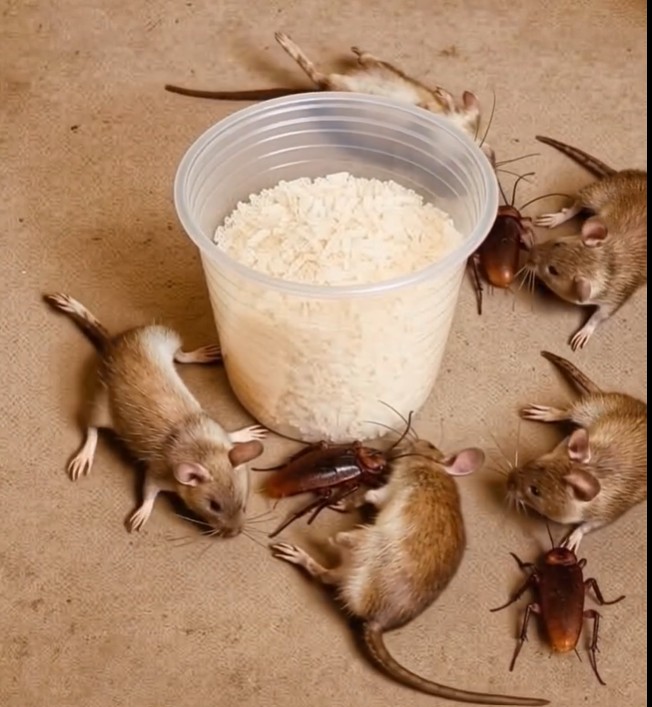 This will make rats and cockroaches disappear, all in the same day. Recipe in comments