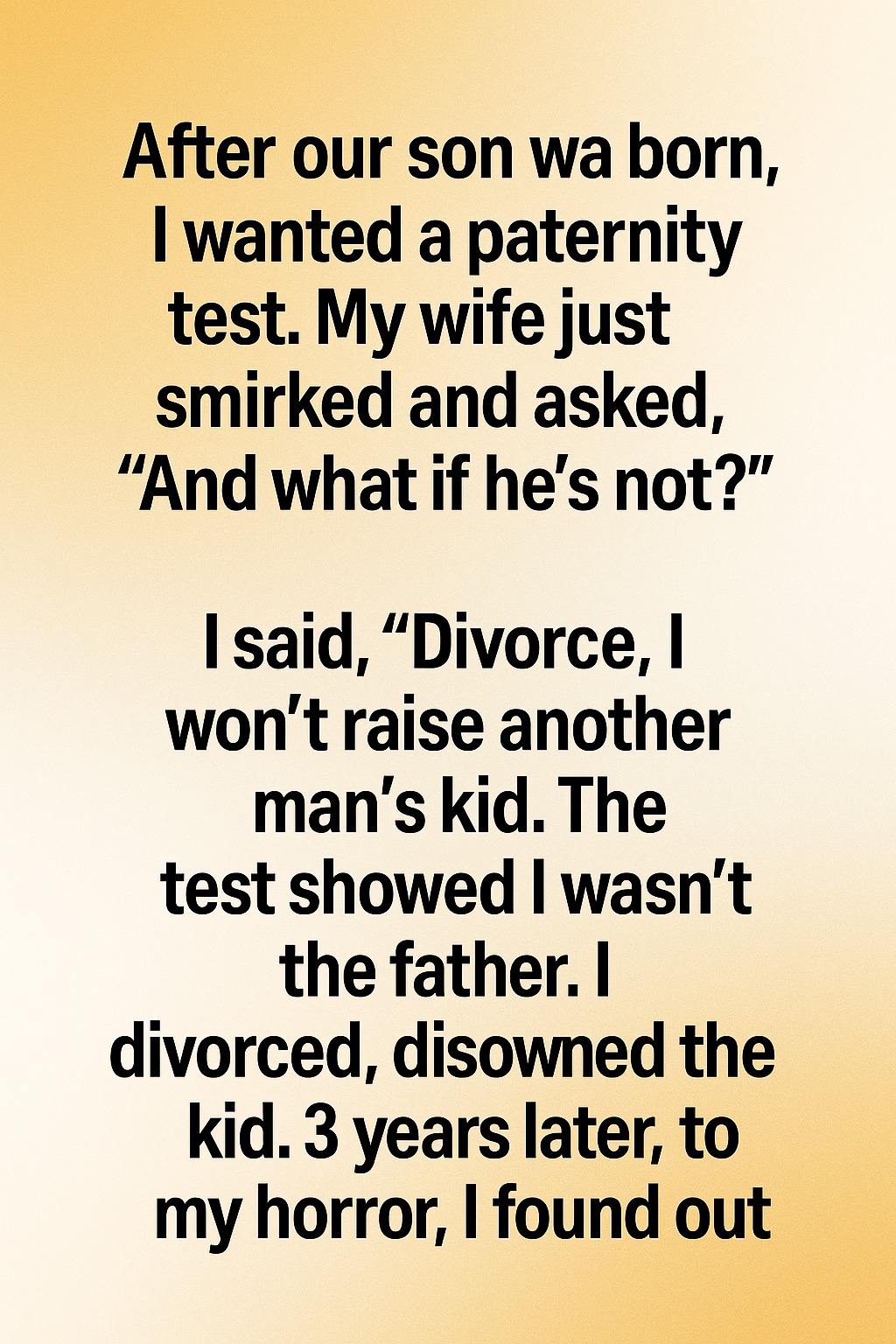 When Doubt Destroys Love: A Father’s Heartbreaking Realization