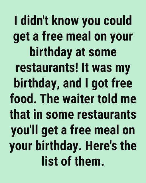 Top Restaurants That Celebrate Your Birthday with Free Food