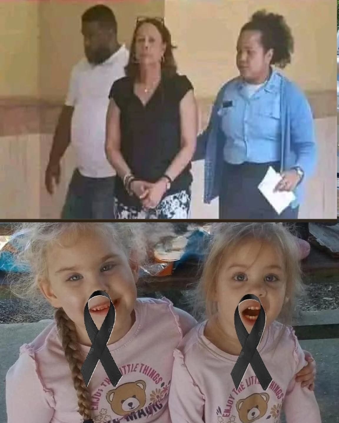 Grandma puts both daughters inside the fir… See more