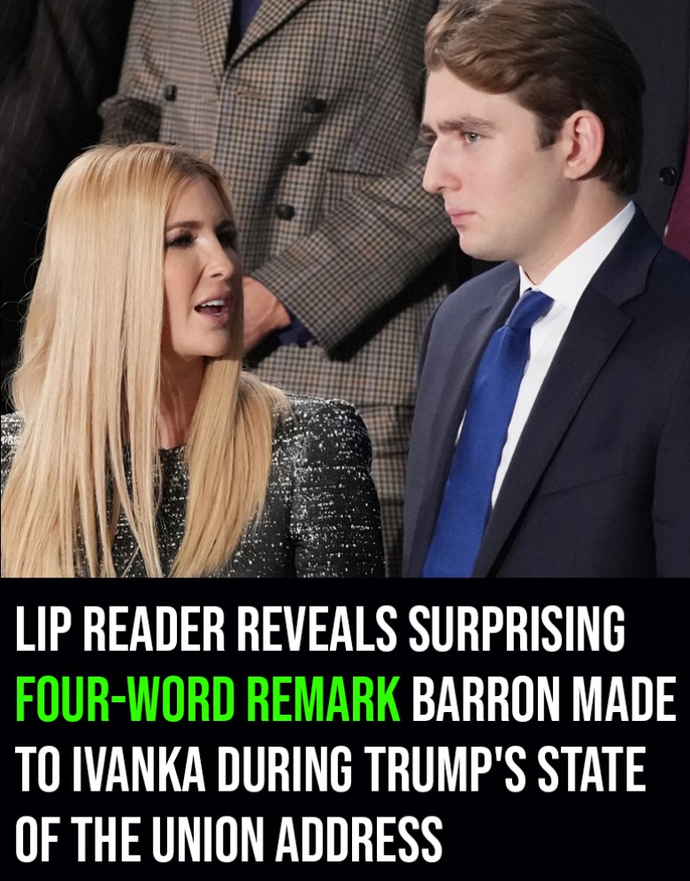 Lip reader reveals four-word remark Barron made to Ivanka during Donald Trump’s State of the Union speech
