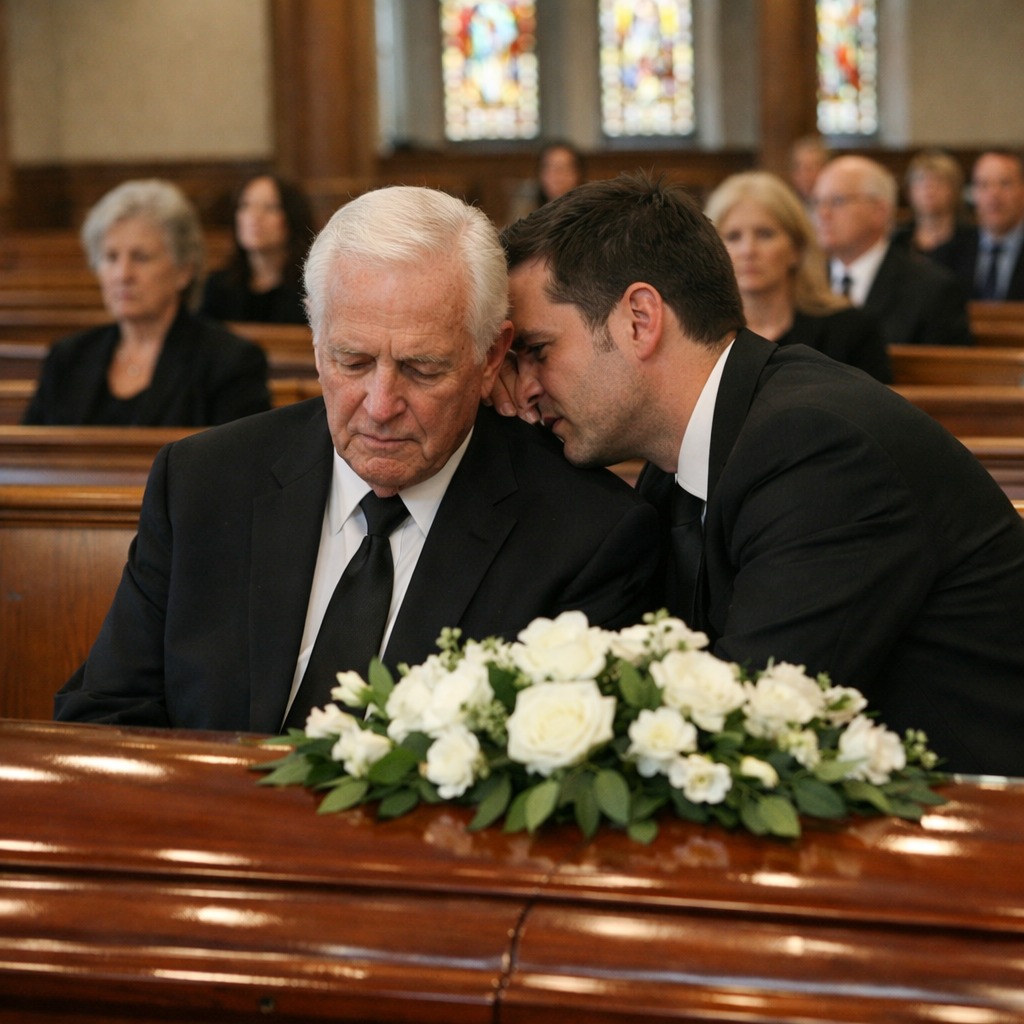 tls At my daughter’s funeral, my son-in-law leaned…