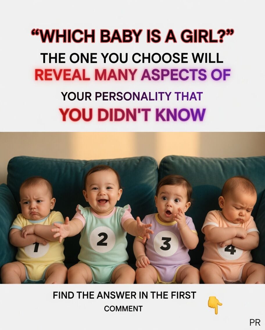Psychological test: Which of these four babies is a little girl?