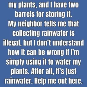 Can You Actually Go to Jail for Collecting Rainwater?