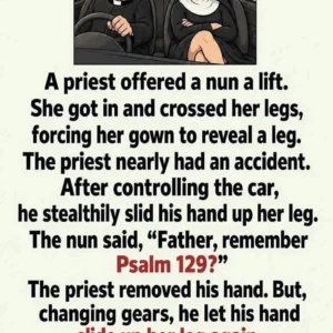 A priest offered a nun a lift